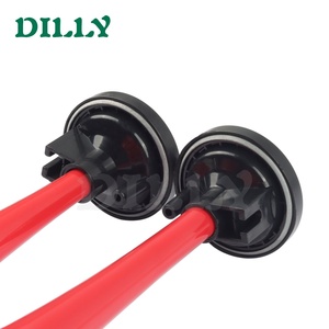 <span class=keywords><strong>Klaxon</strong></span> automobile 12V 24V, ensemble de klaxons à double tonalité (haute et basse), universel, modifié pour camion, <span class=keywords><strong>train</strong></span>, bus, bateau, en plastique rouge, avec pompe à air double tube - Product Image 6
