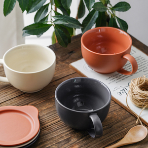 <span class=keywords><strong>Tasse</strong></span> d'eau en céramique <span class=keywords><strong>pour</strong></span> <span class=keywords><strong>petit</strong></span> déjeuner, gobelet de <span class=keywords><strong>grande</strong></span> capacité, <span class=keywords><strong>tasse</strong></span> à lait, d'avoine, <span class=keywords><strong>pour</strong></span> le bureau, Simple avec couvercle de poignée - Product Image 2
