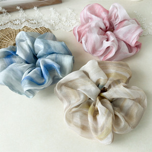 Diademas de Verano Estilo Boho para Mujer, Venta al por Mayor, Accesorios para el Cabello de Chifón con Tinte Anudado, para Bodas, Estilo Europeo-Americano - Product Image 1