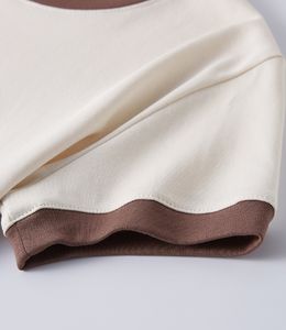 YKH 220GSM 97% pamuk mahsul yüksek kalite boş özel kendi logosu kısa kollu toptan kadın t-shirt - Product Image 3