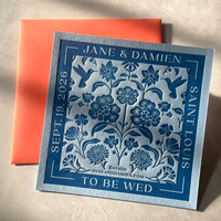 Invitations de mariage personnalisées en typographie, papier coton spécial, gaufrage profond, design personnalisé, carte découpée, lettres d'amour