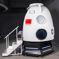 Equipo de entrenamiento de vuelo de realidad virtual 9D, simulador de aeronaves y naves espaciales para juegos de arcade en interiores, para el hogar y guarderías, Metal Friends