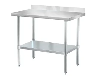 Hot Sale Factory Direct Stainless 6ft Stainless Work Table For Kitchen
