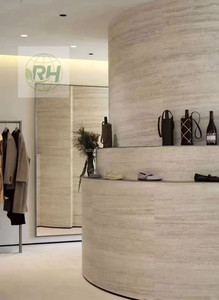 Modern Hemp Woven Stone Travertine Roman Pillar Exterior Wall Decoration Soft Panel Clay MCM <strong>Brick</strong> Natural <strong>Sheet</strong> Waterproof - Product Image 2