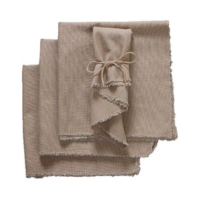 Servietten aus Baumwolle und Leinen, Schlichte Stoffservietten, Tischsets, Dekorative Mundtücher, Wärmeisolierende Matten - Product Image 5