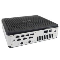 Boîtier tour Midi blanc complet découpé au Laser Auto Cube Aquarium Pc Io panneau empilable Itx 215X185 1U amplificateur rouge Portable Atx Matx