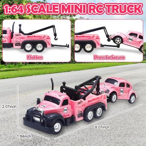Dwi Dowellin 1/64 Scale Mini Alloy <strong>Monster</strong> <strong>Tow</strong> <strong>Truck</strong> Toy 2.4GHz Remote APP Control Includes USB Cable - Product Image 3
