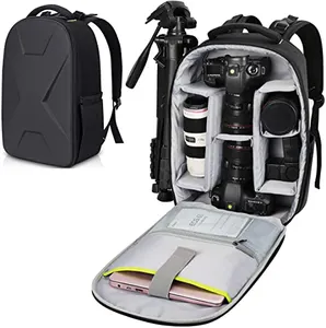 Endurax kamera sırt çantası su geçirmez DSLR SLR için fotoğrafçı kamera çantası aynasız kamera Hardshell koruma