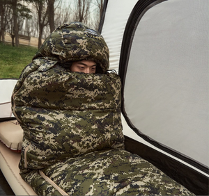 Saco de Dormir Tipo Sobre para Adultos, 4 Estaciones, Cálido, Camuflaje, para Acampar al Aire Libre - Product Image 3