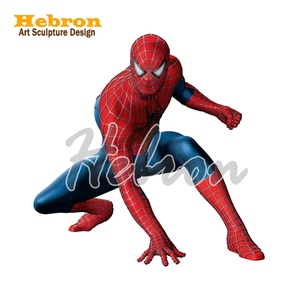 Statua di <span class=keywords><strong>Spiderman</strong></span> in Resina, Sculture a Grandezza Naturale dei Film <span class=keywords><strong>Marvel</strong></span>, per Decorazione e Esposizione Interna - Product Image 5