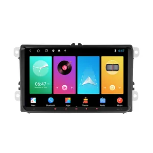 Xe Android phổ 9 inch android13 Auto video player GPS BT USB SWC Wifi điều khiển trung tâm đa phương tiện Car DVD Player cho VW