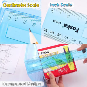 인치와 센티미터 눈금이 있는 Foska 투명 플라스틱 T자자, 잉크 드로잉, 도면 작성, 가정 개조 프로젝트 및 공예용 - Product Image 4