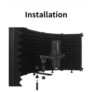 Panel <span class=keywords><strong>de</strong></span> Grabación Vocal Plegable y Ajustable, Absorbente <span class=keywords><strong>de</strong></span> <span class=keywords><strong>Sonido</strong></span>, Aislamiento Acústico Portátil, Protector <span class=keywords><strong>de</strong></span> Micrófono, <span class=keywords><strong>Placa</strong></span> Insonorizante - Product Image 6
