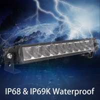BRTLED 43 Inch IP69K 160W 9500LM Lampu LED Sorot Super Terang untuk Truk & Mobil Offroad 9-36V DC Satu Baris