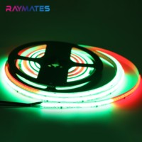 Bande LED COB RGB WS2814 IC 6000K IP20 en cuivre, haute densité, couleur uniforme, effet de poursuite, 5 m, DC24V, 784 LED/m, 14 IC/m, pour décoration intérieure