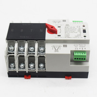 Commutateur de transfert automatique 110V 4P, transfert de puissance en millisecondes, ATS monté sur rail, 100A 63A pour double alimentation de secours