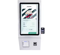 Kiosque de commande en libre-service à écran tactile mural de 21.5/23/27/32 pouces pour McDonald's et KFC avec SDK de gestion des files d'attente