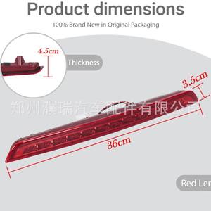 Luz de Freno Trasera Tercera para Kia Sorento 927502P000 Roja 2009-2014, Lámpara de Freno Elevada - Product Image 3