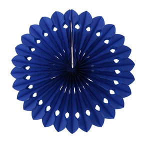 Abanico de papel con diseño de panal de abeja brillante para decoración de techos y paredes en fiestas y festivales - Product Image 6