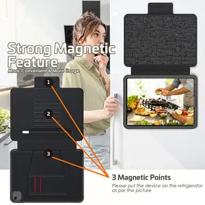 Cubierta de tableta de cuero de PU personalizada con función de activación automática con soporte de ajuste magnético de fabricación para <span class=keywords><strong>iPad</strong></span> Air 4 10,9 "<span class=keywords><strong>Pro</strong></span> 11 - Product Image 4