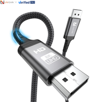 UNIEAN fábrica al por mayor HD 2M 32.GGbps Div Cable puerto de pantalla a 2,1 Cable de vídeo DP1.4 a DP 60Hz para móvil