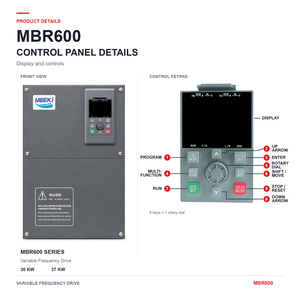 Inverter <span class=keywords><strong>a</strong></span> Frequenza Variabile VFD MBR600 37 KW <span class=keywords><strong>380</strong></span> V Trifase con Controllo Vettoriale per Motori e Sistemi di Automazione Industriale - Product Image 5