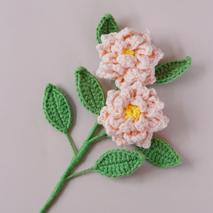 <span class=keywords><strong>Bouquet</strong></span> tricoté au crochet bon marché pour la décoration <span class=keywords><strong>de</strong></span> la maison fleur gardénia brindilles produit fini - Product Image 6