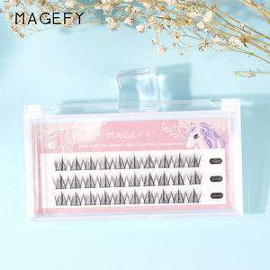 Kits d'extensions de cils <span class=keywords><strong>Magefy</strong></span> en gros sous marque privée, courbure C, 10 mm, extensions en éventail 3-en-1, cils bouclés, faux cils - Product Image 3