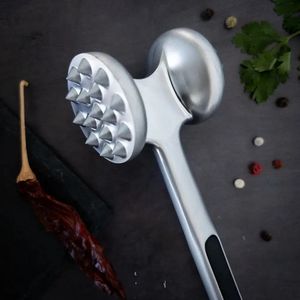 <b>Meat</b> Tenderizers Hammer with Comfortable-Grip Handle Dual-side Mallet Heavy Duty Pounder for Tenderizing Steak - Product Image 2