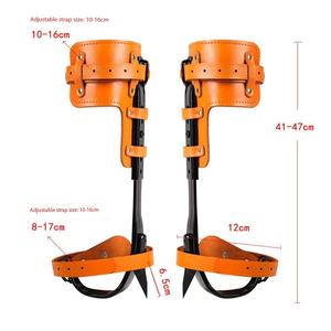 Kit d'équipement professionnel d'escalade d'arbres, éperons d'escalade réglables, harnais, corde, mousquetons pour arboristes, travaux d'élagage en hauteur - Product Image 3