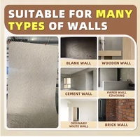 Revêtement mural ultra-fin MCM, carreaux de salle de bain, placage mural en marbre, placage mural extérieur en granit brut