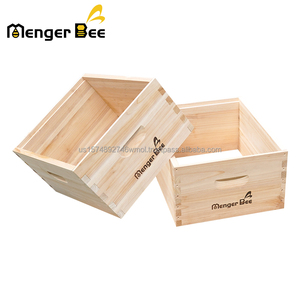 New Good Quality 10 <b>Frame</b> Langstroth <b>Deep</b> Box 20mm Thickness Fir Wood Bee Hive Box for Bee Farm Beekeeping Bees - Product Image 2