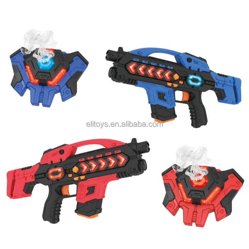 Two guns and two vests