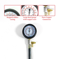 Kit de test de pression de carburant professionnel 0-140 PSI, testeur de pompe à injection de carburant pour voitures