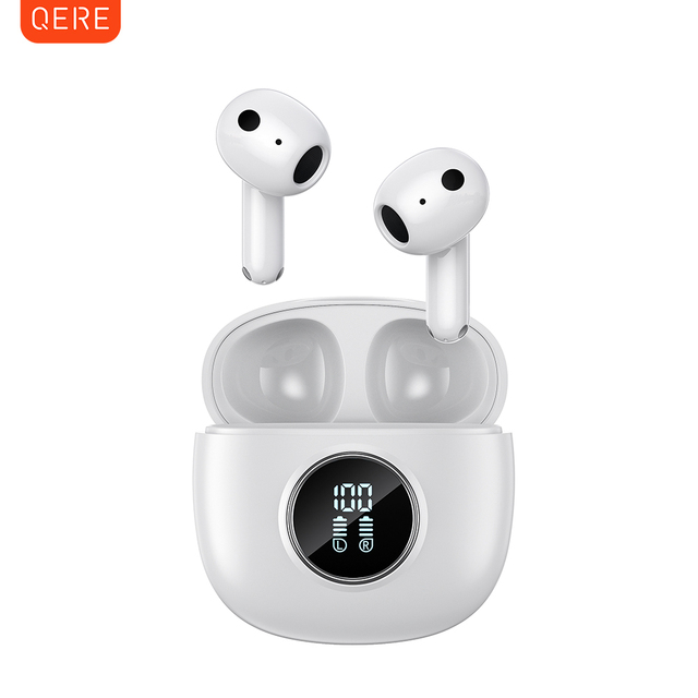 QERE E40 Four-Microphone ENC TWS Headphone Wireless Earphone Earbud Gaming In-Ear Headphones Earphone Bluet Ooth Earphone