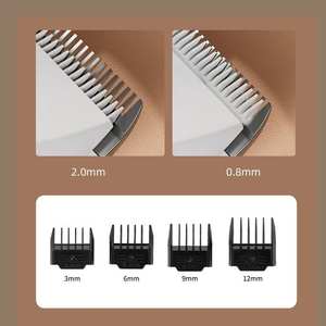 Ensemble de tondeuses à cheveux portables rechargeables à faible bruit en ABS, pour barbier professionnel et salon de coiffure, tondeuses de précision pour toilettage - Product Image 6