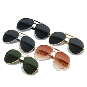 แว่นตากันแดดสำหรับผู้ชายปรับแต่งได้ UV400แว่นกันแดดดีไซเนอร์อินเทรนด์เฉดสีโลหะคลาสสิกสไตล์กีฬานักบินราคาถูกแฟชั่นคลาสสิก - Product Image 3