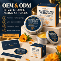 Crème Visage Apaisante Ownbrand pour Peaux Grasses à Tendance Acnéique, Contrôle du Sébum, Affinage des Pores, Lissage et Atténuation des Rougeurs