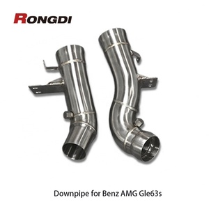 ท่อลงไอเสียแบบ High Flow Catted 200 Cell สแตนเลส 304 หนา 1.5 มม. สำหรับ Mercedes Benz GLE63S GLS63 M177 4.0T - Product Image 5