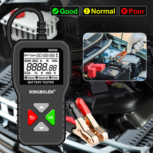 USA EU Warehouse KINGBOLEN BM550 Car <b>Battery</b> <b>Tester</b> OBD2 6V 12V 24V 100-2000 2Ah-220Ah <b>Battery</b> System Detect - Product Image 5