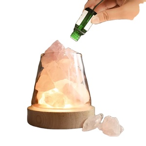 Lampe de sel rose du Pakistan, Royaume-Uni, États-Unis, lampe de table, diffuseur d'huiles essentielles, lampe de sel d'aromathérapie - Product Image 1