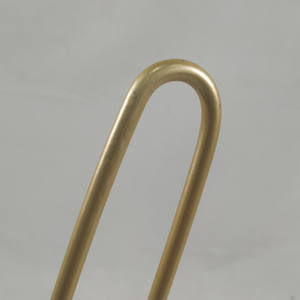 Lafot KD — <span class=keywords><strong>tabouret</strong></span> <span class=keywords><strong>rond</strong></span> et long, jambes en métal, avec couverture en <span class=keywords><strong>fourrure</strong></span> blanche - Product Image 4