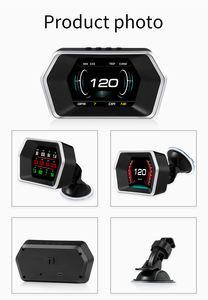 Afficheur tête haute universel P17 Projecteur multifonction HUD Car GPS hud Car Digital Temperature Gauge obd2 - Product Image 4