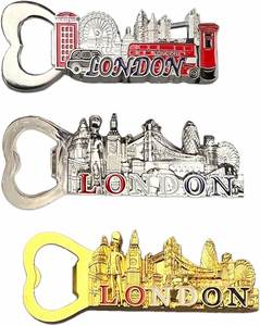 Hot Selling <b>London</b> Iconic Landmarks Metal Bottle Opener Fridge Magnets Office Home Kitchen Decorative Souvenir Gift Magnetic - Product Image 4