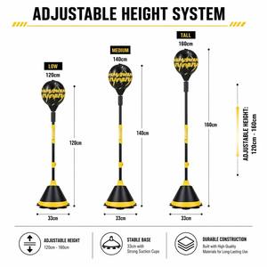 Balones de <span class=keywords><strong>Boxeo</strong></span> de Velocidad y Reflejos para Fitness en Casa, Ecológicos, Ajustables en Altura y de Soporte Independiente - Product Image 5