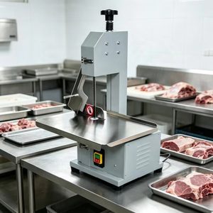 Scie à viande industrielle haute vitesse conçue pour un fonctionnement continu sur la viande <span class=keywords><strong>de</strong></span> bœuf, <span class=keywords><strong>de</strong></span> chèvre, <span class=keywords><strong>de</strong></span> volaille et <span class=keywords><strong>de</strong></span> gibier congelée - Product Image 6