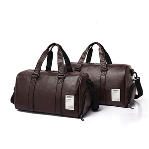2026 New Arrival Custom Luxury <b>Duffel</b> <b>Bag</b> Modern Style PU Travel <b>Bag</b> for Men for Yoga Gym & Fitness Shoes Included - Product Image 3