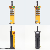 F24-6D Bersertifikasi CE Remote Kontrol Radio Nirkabel Industri 6 Tombol Kecepatan Ganda untuk Overhead Crane Hoist