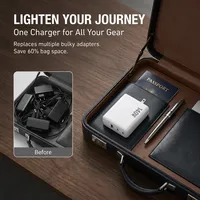 Chargeur USB Type-C 140W rapide QC PD pour iPhone, MacBook, iPad, chargeur mural GaN avec adaptateur secteur prise AU EU UK