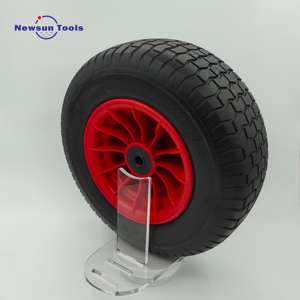 Pabrik <span class=keywords><strong>NS</strong></span> kualitas tinggi tugas berat datar gratis 16 inci 650-8 PU busa roda ban padat roda digunakan untuk tangan truk dan gerobak - Product Image 5